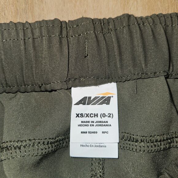 AVIA Army Green Athletic Pants Womens XS 0-2 Joggers - Picture 5 of 6